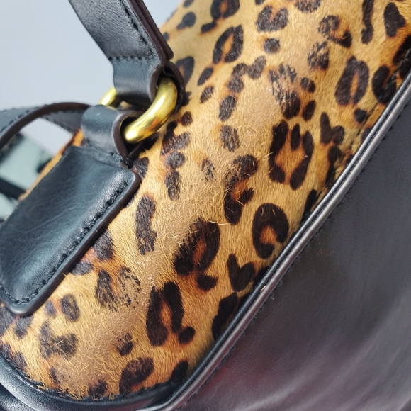 Fossil Memoir Cheetah Leather Crossbody Bag - Picture 13 of 17